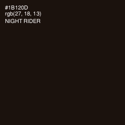 #1B120D - Night Rider Color Image